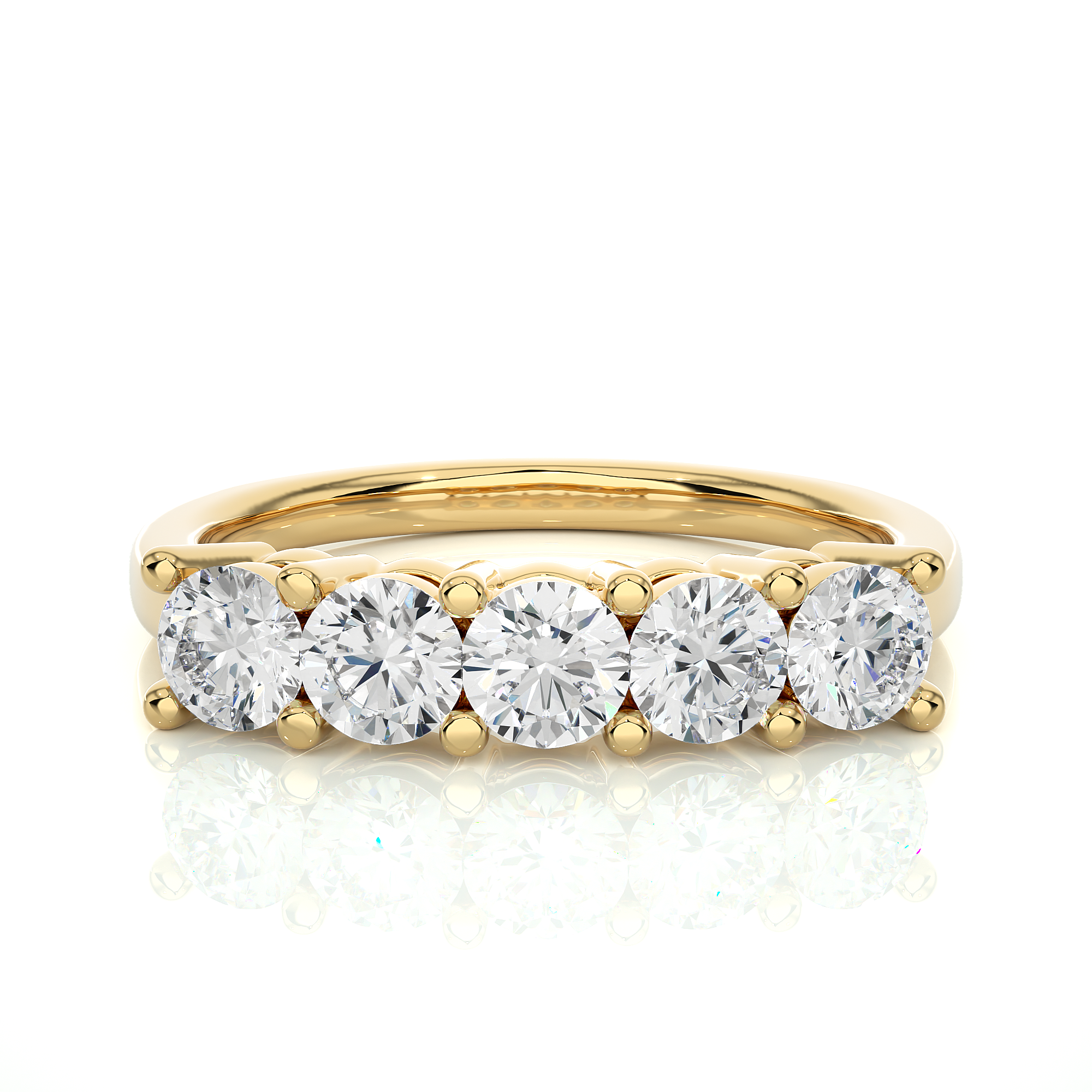 0.52 Carat HI Color VS1 Clarity Diamond Studded Natural Diamond Ring.